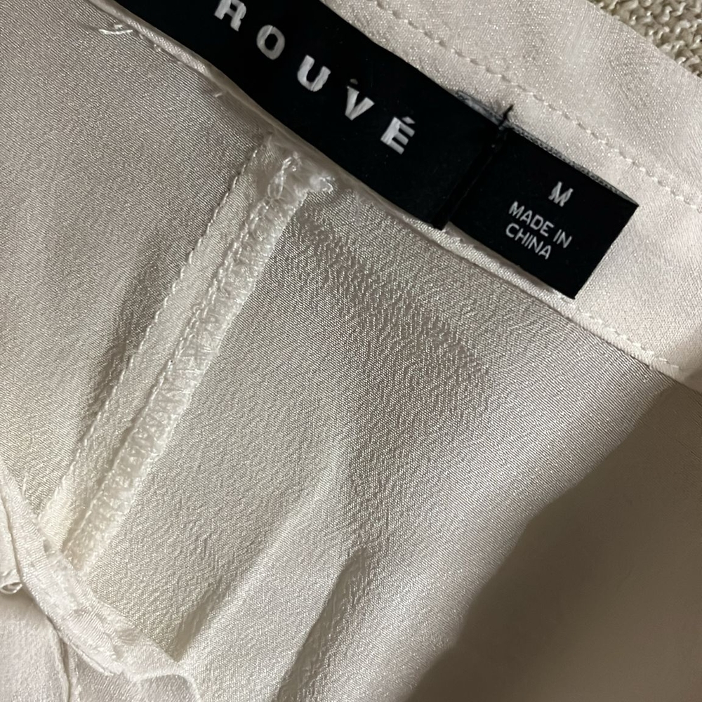 White Button-Up Blouse - Picture 7 of 8
